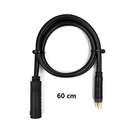 Cable de extensión de Bicicleta eléctrica de 60/130/160 cm, Cables de Motor 1,5 Cuadrados 250 W / 350 W para Kit de conversión de Motor de Cubo Ebike, Pieza (1600mm)