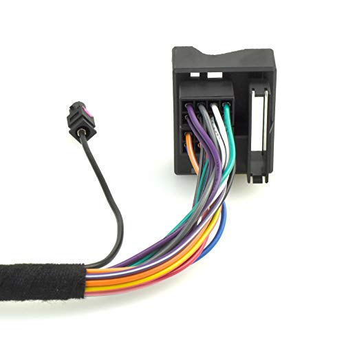 Cable de extensión Quadlock de 6,5m Compatible con BMW 3 E46, 5 E39, X5 E53 (incluida la extensión de Antena en DIN, I-Bus y Cable de Antena)