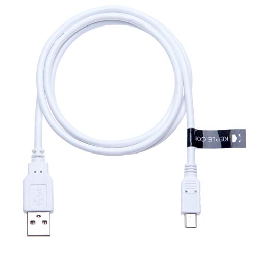 Cable Mini USB Cargador de 0.5 m Compatible con Garmin Nuvi 42, 52, 52LM, 54LM, 55LM, 57LM, 67LM, 68LM, 860 / Garmin GPS Edge 200, 500, 510, 605, 705, 800, 810 | Sat Nav GPS (Blanco)
