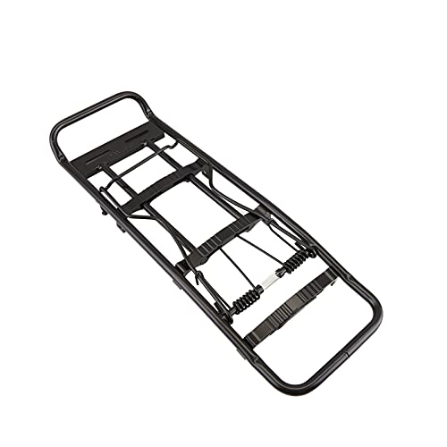 Cablematic - Portaequipajes metálico trasero de bicicleta con palanca y doble fijación 40x13 cm