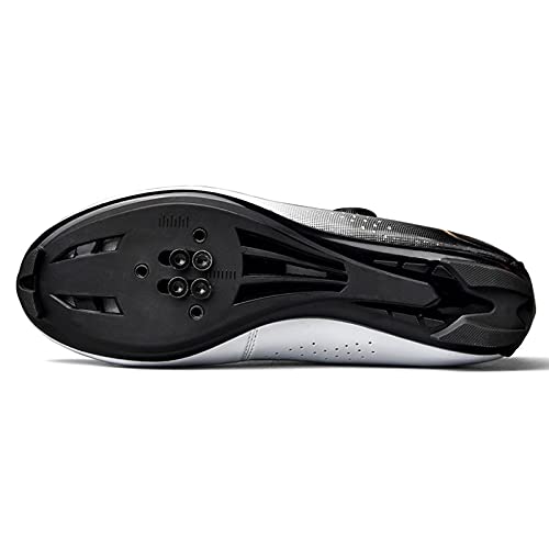 Cacagie Zapatillas de ciclismo para hombre y mujer Spin Ring SPD para ejercicio al aire libre e interior, hombres y mujeres compatibles con tacos Delta Look 36-47, plateado, 40 EU