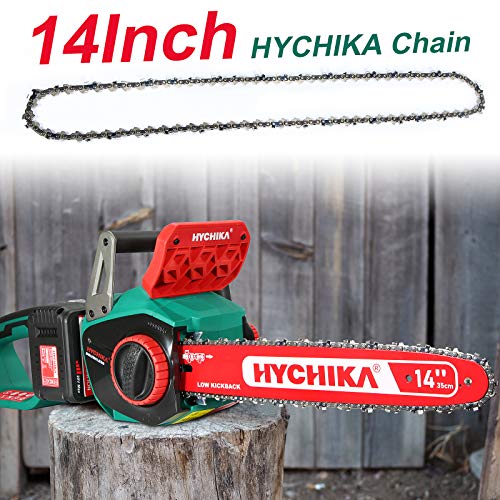 Cadena de Motosierra HYCHIKA, 35 cm Longitud, 1/4" Paso, Compatible con HYCHIKA Motosierra eléctrica