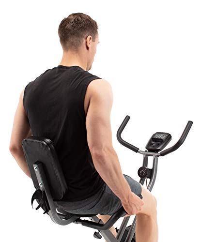 Cadence Smartfit 200 - Bicicleta estática plegable unisex, color negro y plateado