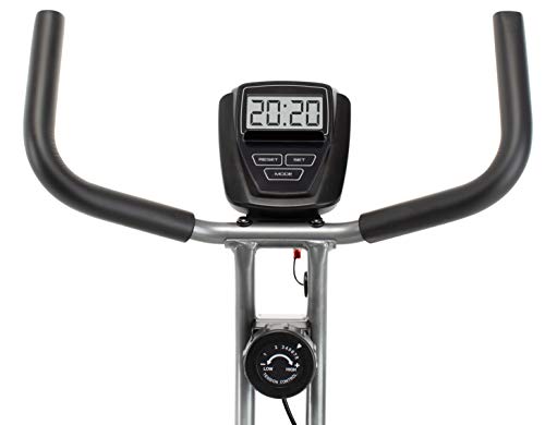 Cadence Smartfit 200 - Bicicleta estática plegable unisex, color negro y plateado