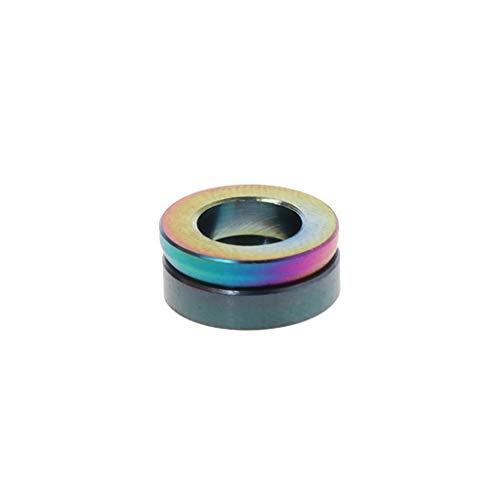 CAFFAINA 2 unids/Set Espaciador de Bicicleta Pinza de Freno hidráulico M6 aleación de Titanio MTB Piezas de Bicicleta reparación Anillos de arandela Huecos cóncavos convexos
