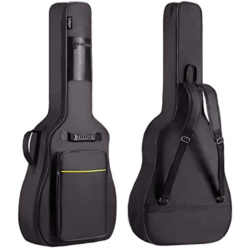 CAHAYA Funda de Guitarra Universal Acolchada Suave Versión Actualizada de 8mm con 2 Bolsillos para Guitarra Acústica y Clásica con Tamaño Más Grandes para Guitarra de 39/40/41 Pulgadas Modelo CY0152