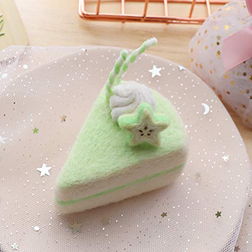 Cake Bread Wool Felt Craft, DIY Unfinished Poked Handcraft Kit (handwork sewing material Pack)