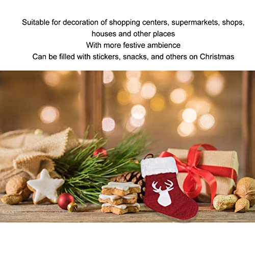 Calcetín Navideño para Colgar en la Pared, Suave Y Cómodo Calcetín Navideño para Colgar en la Pared para Supermercados Y Tiendas