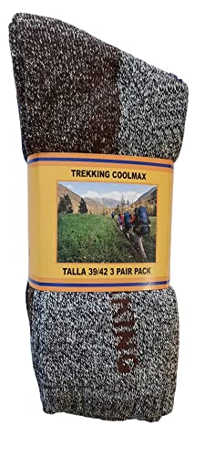 Calcetines COOLMAX de TREKKING (3 pares ) talla 39 - 42 ideal para deportes de invierno