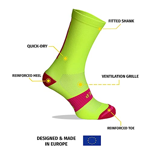 Calcetines Deportivos Técnicos Compresivos, diseñados para el Alto Rendimiento en la Práctica Deportiva de Running, Ciclismo, CrossFit, Gimnasio.