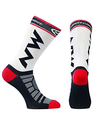 Calcetines Northwave Extreme Light Pro Blanco-Negro-Rojo - Talla: L (44-47)