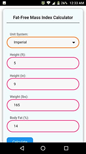 Calculadora de índice de masa libre de grasa