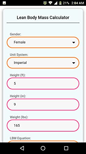 Calculadora de masa corporal magra