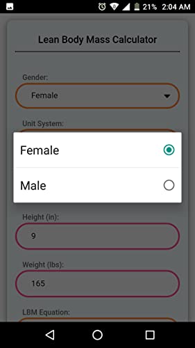 Calculadora de masa corporal magra