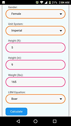 Calculadora de masa corporal magra