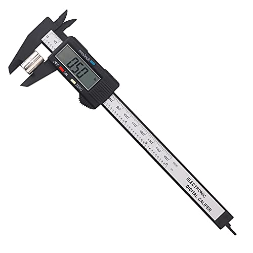 Calibrador Vernier Digital,Pie de Rey Digital Profesional 150mm/6 Pulgadas Micrómetro Electrónico con Pantalla LCD Grande,Medición de Calibre para Diámetro Interior,Exterior,Profundidad y Escalera