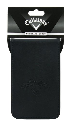 Callaway Scoreboard Karte Leder Halter Soporte para Tarjetas de Mando, Unisex, Negro, Talla Única