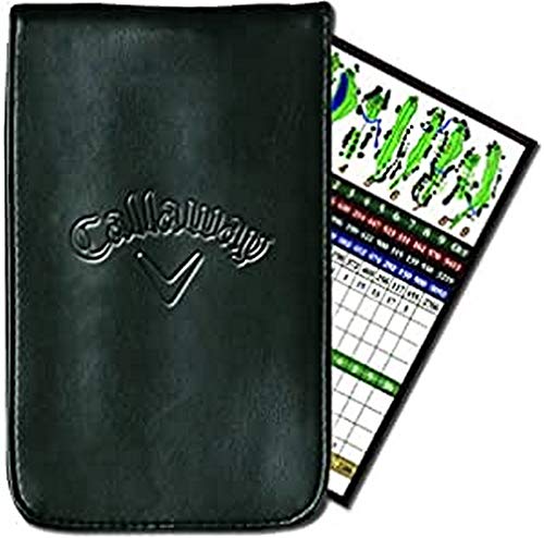 Callaway Scoreboard Karte Leder Halter Soporte para Tarjetas de Mando, Unisex, Negro, Talla Única