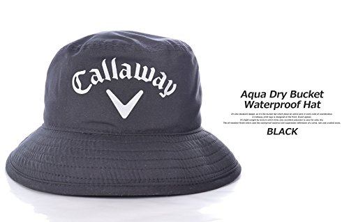 Callaway - Sombrero impermeable Aqua Dry Hombre, Negro (Negro 5215314), Small (Tamaño del fabricante:S/M)