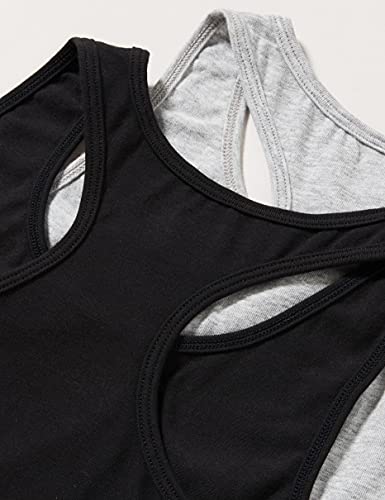 Calvin Klein 2Pk Bralette Sujetadores, 1 Grey Heather/1 Black 029, 12-14 Años (Pack de 2) para Niñas