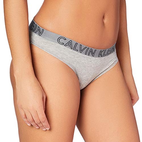 Calvin Klein Bikini Brief Braguita, Grey Heather 020, M para Mujer