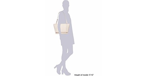 Calvin Klein Bolsa de la compra con cubo (beige) 29 x 24 x 10 cm