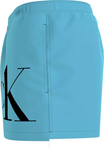 Calvin Klein Cordón Corto Baador para Hombre, Tanager Turquoise, XL