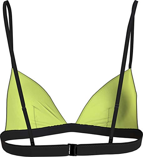 Calvin Klein Fixed Triangle-rp Parte Superior de Bikini, Pvh Black, M para Mujer