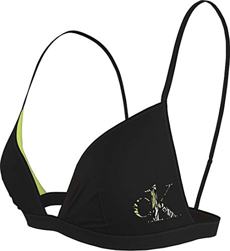 Calvin Klein Fixed Triangle-rp Parte Superior de Bikini, Pvh Black, M para Mujer