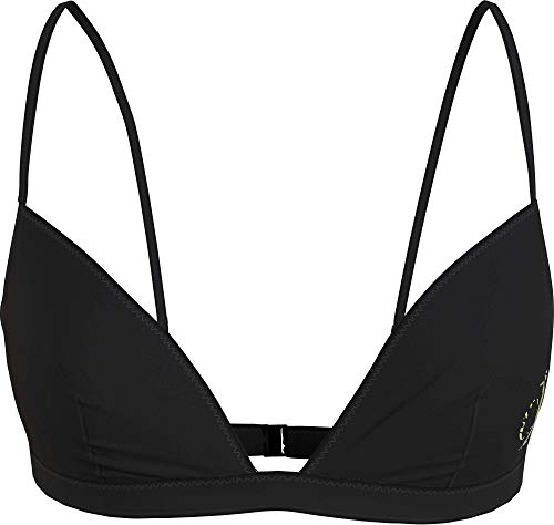 Calvin Klein Fixed Triangle-rp Parte Superior de Bikini, Pvh Black, M para Mujer