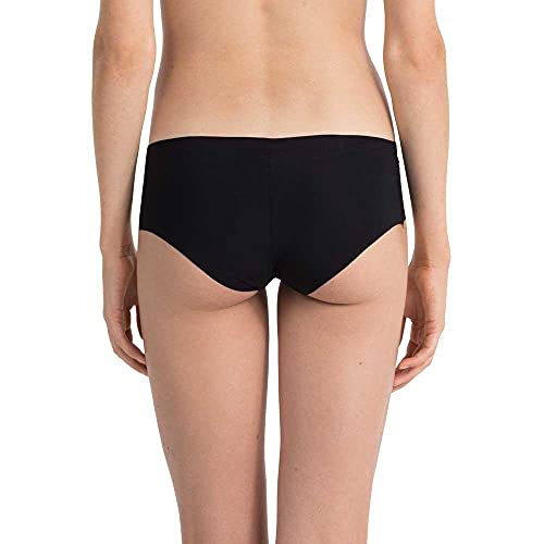 Calvin Klein High Waist Hipster-Invisibles Braguita, Negro (Black 001), M para Mujer