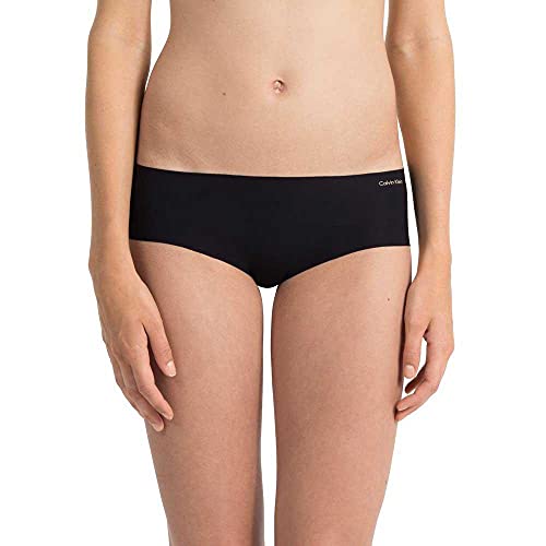 Calvin Klein High Waist Hipster-Invisibles Braguita, Negro (Black 001), M para Mujer