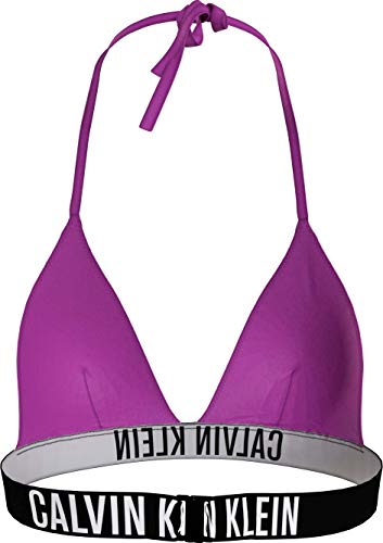 Calvin Klein Triangle-RP Parte Superior de Bikini, Summer Fuchsia, M para Mujer