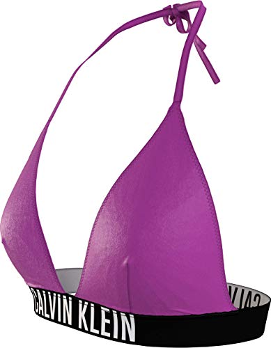 Calvin Klein Triangle-RP Parte Superior de Bikini, Summer Fuchsia, M para Mujer