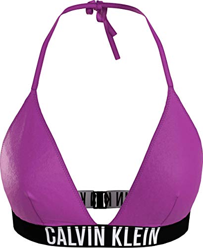 Calvin Klein Triangle-RP Parte Superior de Bikini, Summer Fuchsia, M para Mujer