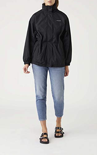 Calvin Klein Waisted Windbreaker Cortavientos, CK Black, XL para Mujer