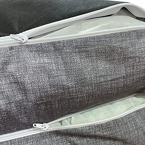 Cama Colchoneta Sofá para Perro Pequeño o Mediano con Funda Desenfundable, Lavable Y Revestimiento Impermeable - Cojín Perro con Copos Viscoelástica, Gris , Talla S