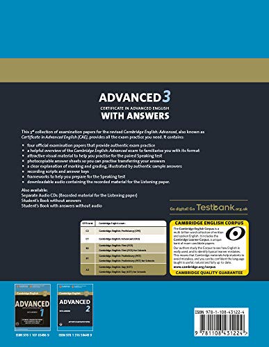Cambridge English Advanced 3. Student's Book with answers (CAE Practice Tests)