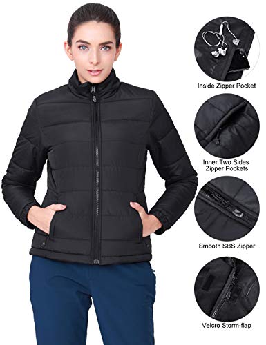 CAMEL CRWON 3 en 1 Chaqueta de Esquí Mujer Impermeable Chaqueta de Invierno con Capucha a Prueba de Viento con Abrigo de Forro Polar