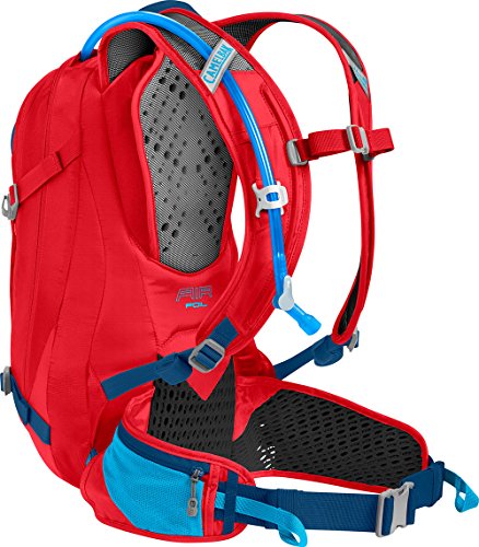 CAMELBAK 1112601000 Mochila de Hidratación, Hombre, Rojo (Racing Red) / Azul (Pitch Blue), Talla Única