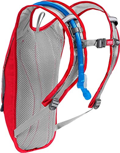 CAMELBAK 1122601900 Mochila de hidratación, Unisex Adulto, Rojo y Gris, No aplicable