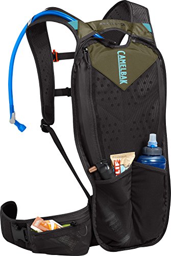 CamelBak K.U.D.U. Protector 10 10 oz paquete de hidratación, pequeño/mediano, negro/oliva quemado