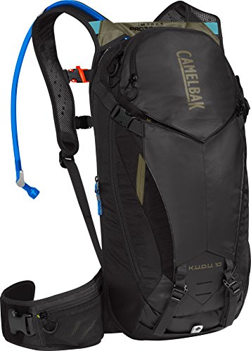 CamelBak K.U.D.U. Protector 10 10 oz paquete de hidratación, pequeño/mediano, negro/oliva quemado