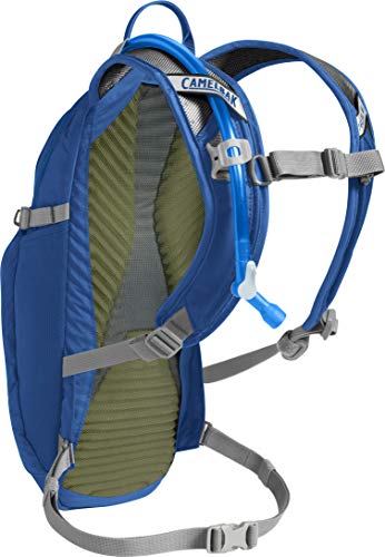 CamelBak Lobo Mochila de hidratación, Unisex Adulto, Azul y Plateado, 100oz