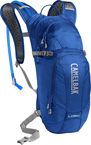 CamelBak Lobo Mochila de hidratación, Unisex Adulto, Azul y Plateado, 100oz