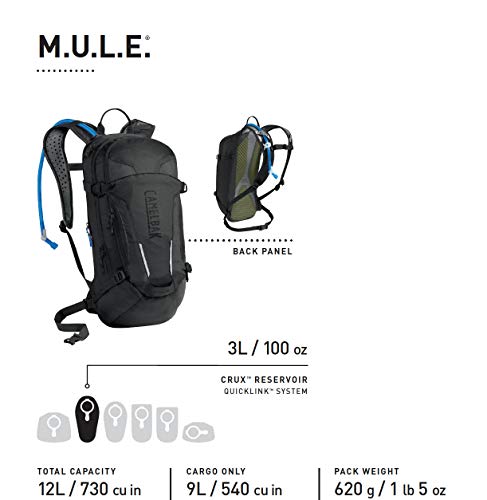 CAMELBAK Mule Mochila de Hidratación, Hombre, Azul (Pitch Blue) / Rojo (Racing Red), Talla Única