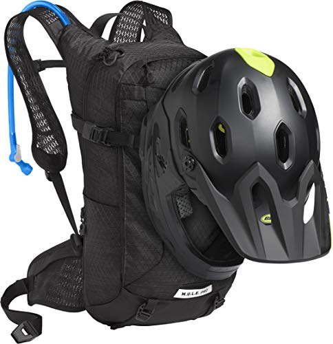 CamelBak M.u.l.e. Pro 14 Mochila de hidratación, Mujer, Negro, Blanco, Talla única