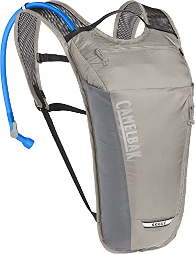 CamelBak Rogue Light Mochila de hidratación, Unisex Adulto, Aluminio y Negro, Talla única