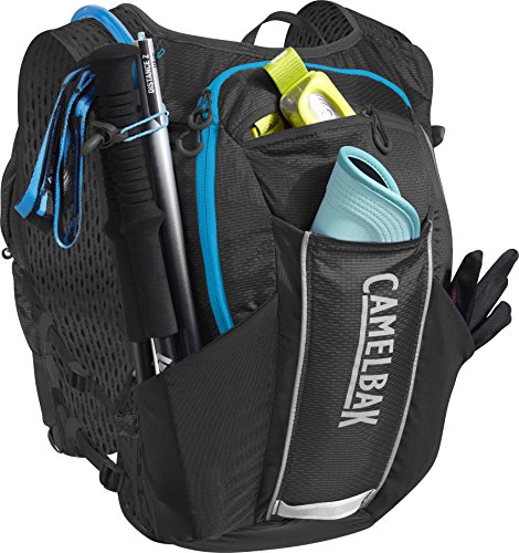 CAMELBAK Ultra 10 Mochila de Hidratación, Hombre, Negro/Azul (Atomic Blue), Talla Única