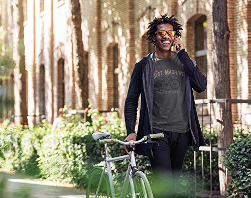 Camiseta de Bicileta: Best Machine - MTB Mountain Bike T-Shirt Hombre-s y Mujer-es Regalo Ciclistas Bici BTT MTB BMX Regalos Deporte - Divertida-s - Ciclista - Retro - Fixie Outdoor (XL)